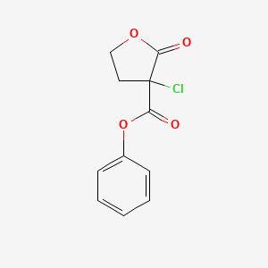 Phenyl 3-chloro-2-oxooxolane-3-carboxylate