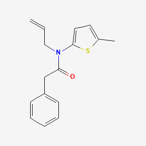 molecular formula C16H17NOS B15454366 N-(5-Methylthiophen-2-yl)-2-phenyl-N-(prop-2-en-1-yl)acetamide CAS No. 62188-13-0