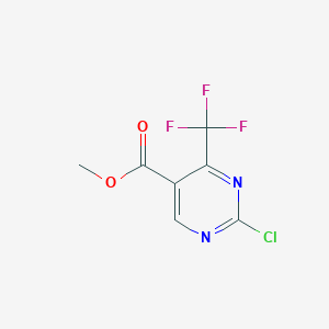 B154544 Methyl 2-chloro-4-(trifluoromethyl)pyrimidine-5-carboxylate CAS No. 175137-27-6