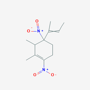 4-(But-2-en-2-yl)-2,3-dimethyl-1,4-dinitrocyclohex-1-ene