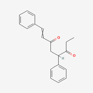 molecular formula C20H20O2 B15454415 1,5-Diphenyloct-1-ene-3,6-dione CAS No. 62619-68-5