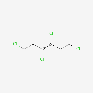 molecular formula C6H8Cl4 B15454533 1,3,4,6-Tetrachlorohex-3-ene CAS No. 62021-38-9