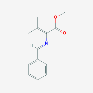 Methyl 2-[(E)-benzylideneamino]-3-methylbut-2-enoate