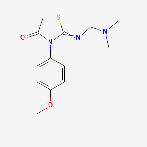 2-{[(Dimethylamino)methyl]imino}-3-(4-ethoxyphenyl)-1,3-thiazolidin-4-one