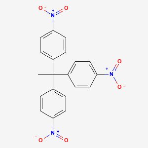 molecular formula C20H15N3O6 B15454645 Benzene, 1,1',1''-ethylidynetris[4-nitro- CAS No. 62122-57-0