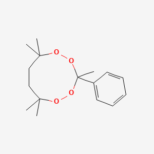 molecular formula C16H24O4 B15454650 3,6,6,9,9-Pentamethyl-3-phenyl-1,2,4,5-tetroxonane CAS No. 62331-24-2