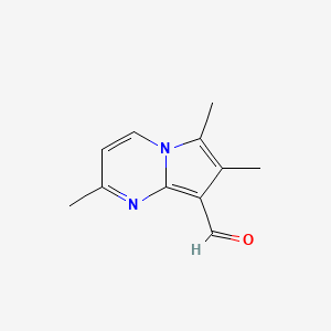 2,6,7-Trimethylpyrrolo[1,2-a]pyrimidine-8-carbaldehyde