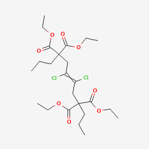 molecular formula C24H38Cl2O8 B15454704 Tetraethyl 6,7-dichlorododec-6-ene-4,4,9,9-tetracarboxylate CAS No. 62418-42-2