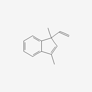 molecular formula C13H14 B15454740 1-Ethenyl-1,3-dimethyl-1H-indene CAS No. 62291-85-4