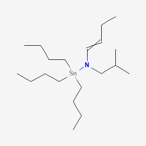 molecular formula C20H43NSn B15454794 N-(But-1-en-1-yl)-1,1,1-tributyl-N-(2-methylpropyl)stannanamine CAS No. 62281-49-6