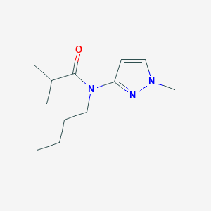 molecular formula C12H21N3O B15454852 N-Butyl-2-methyl-N-(1-methyl-1H-pyrazol-3-yl)propanamide CAS No. 62399-72-8