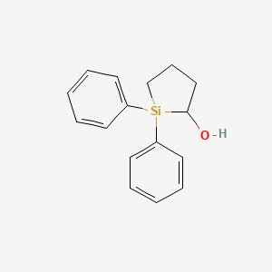 molecular formula C16H18OSi B15454898 1,1-Diphenylsilolan-2-ol CAS No. 62336-30-5