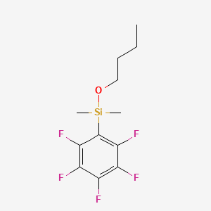 1-Dimethyl(pentafluorophenyl)silyloxybutane