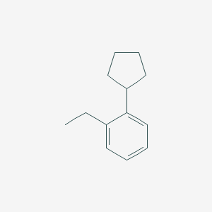 molecular formula C13H18 B15454933 1-Cyclopentyl-2-ethylbenzene CAS No. 62379-81-1