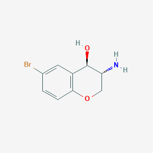 (3R,4R)-3-Amino-6-bromo-3,4-dihydro-2H-1-benzopyran-4-ol