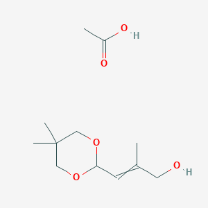 Acetic acid;3-(5,5-dimethyl-1,3-dioxan-2-yl)-2-methylprop-2-en-1-ol