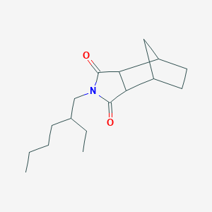 molecular formula C17H27NO2 B15455025 4,7-Methano-1H-isoindole-1,3(2H)-dione, 2-(2-ethylhexyl)hexahydro- CAS No. 62103-27-9