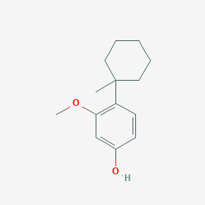 molecular formula C14H20O2 B15455076 Phenol, 3-methoxy-4-(1-methylcyclohexyl)- CAS No. 62123-47-1