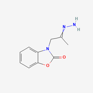 3-(2-Hydrazinylidenepropyl)-1,3-benzoxazol-2(3H)-one