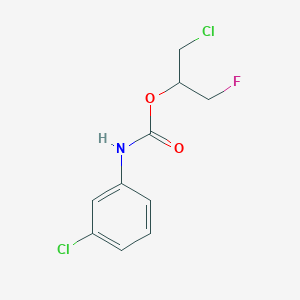 1-Chloro-3-fluoropropan-2-yl (3-chlorophenyl)carbamate