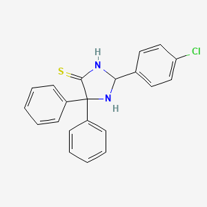 2-(4-Chlorophenyl)-5,5-diphenylimidazolidine-4-thione