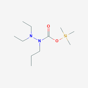 molecular formula C11H26N2O2Si B15455127 Trimethylsilyl 2,2-diethyl-1-propylhydrazine-1-carboxylate CAS No. 62305-41-3