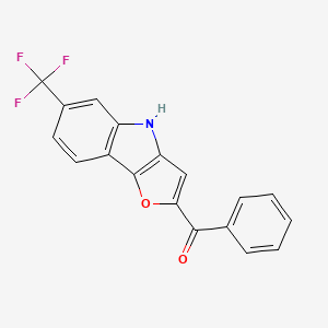 Phenyl[6-(trifluoromethyl)-4H-furo[3,2-b]indol-2-yl]methanone