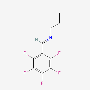 1-Propanamine, N-[(pentafluorophenyl)methylene]-