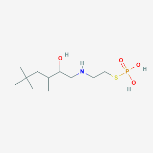 molecular formula C11H26NO4PS B15455139 S-{2-[(2-Hydroxy-3,5,5-trimethylhexyl)amino]ethyl} dihydrogen phosphorothioate CAS No. 62220-28-4