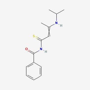 N-{3-[(Propan-2-yl)amino]but-2-enethioyl}benzamide