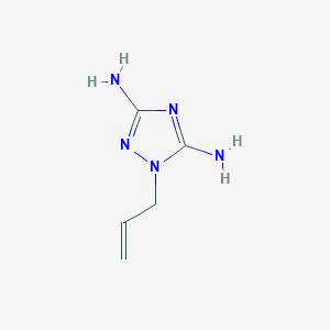 molecular formula C5H9N5 B15455151 1-(Prop-2-en-1-yl)-1H-1,2,4-triazole-3,5-diamine CAS No. 62122-06-9