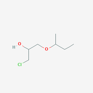 molecular formula C7H15ClO2 B15455176 1-[(Butan-2-yl)oxy]-3-chloropropan-2-ol CAS No. 61947-76-0