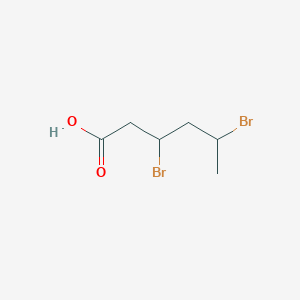 molecular formula C6H10Br2O2 B15455196 3,5-Dibromohexanoic acid CAS No. 62232-07-9