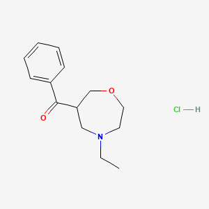 Methanone, (4-ethylhexahydro-1,4-oxazepin-6-yl)phenyl-, hydrochloride