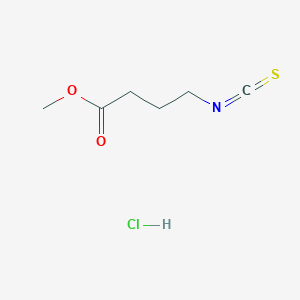 molecular formula C6H10ClNO2S B15455221 Methyl 4-isothiocyanatobutanoate;hydrochloride CAS No. 62149-49-9