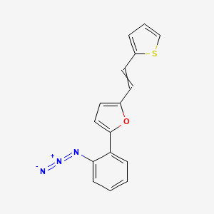 2-(2-Azidophenyl)-5-[2-(thiophen-2-yl)ethenyl]furan