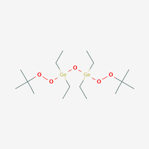 molecular formula C16H38Ge2O5 B15455239 1,3-Bis(tert-butylperoxy)-1,1,3,3-tetraethyldigermoxane CAS No. 62277-76-3