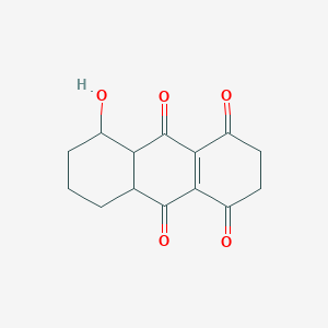 molecular formula C14H14O5 B15455259 5-Hydroxy-2,3,5,6,7,8,8a,10a-octahydroanthracene-1,4,9,10-tetrone CAS No. 62209-69-2