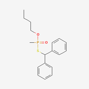 O-Butyl S-(diphenylmethyl) methylphosphonothioate