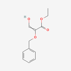 molecular formula C12H14O4 B15455298 Ethyl 2-(benzyloxy)-3-hydroxyprop-2-enoate CAS No. 62004-96-0