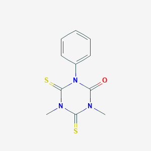 1,5-Dimethyl-3-phenyl-4,6-bis(sulfanylidene)-1,3,5-triazinan-2-one