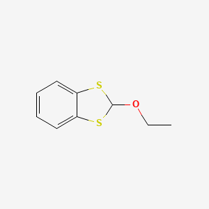 molecular formula C9H10OS2 B15455317 2-Ethoxy-2H-1,3-benzodithiole CAS No. 62432-93-3