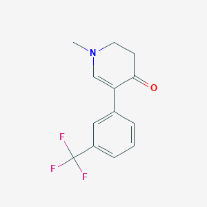 1-Methyl-5-[3-(trifluoromethyl)phenyl]-2,3-dihydropyridin-4(1H)-one