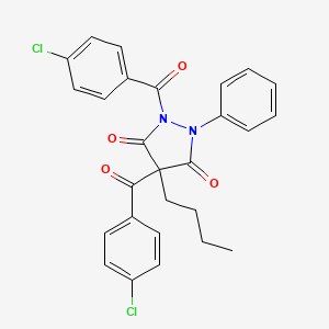 4-Butyl-1,4-bis(4-chlorobenzoyl)-2-phenylpyrazolidine-3,5-dione