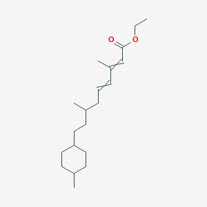 molecular formula C20H34O2 B15455394 Ethyl 3,7-dimethyl-9-(4-methylcyclohexyl)nona-2,4-dienoate CAS No. 62255-39-4