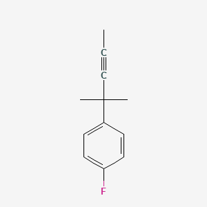 1-Fluoro-4-(2-methylpent-3-yn-2-yl)benzene