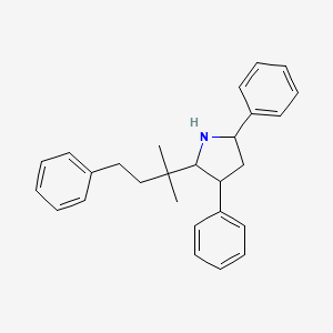 molecular formula C27H31N B15455421 2-(2-Methyl-4-phenylbutan-2-yl)-3,5-diphenylpyrrolidine CAS No. 62328-68-1