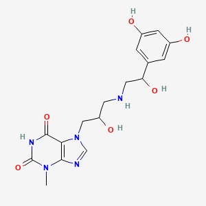 7-(3-((2-(3,5-Dihydroxyphenyl)-2-hydroxyethyl)amino)-2-hydroxypropyl)theophylline