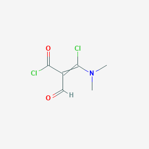 3-Chloro-3-(dimethylamino)-2-formylprop-2-enoyl chloride