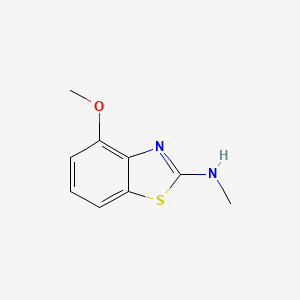 molecular formula C9H10N2OS B15455458 4-Methoxy-N-methyl-1,3-benzothiazol-2-amine CAS No. 62194-30-3